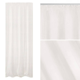 Curtain 140 x 270 Decorative Velvet Soft White