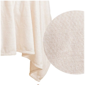 70 x 150 Plush Microfiber Willy Cream Blanket