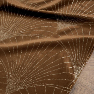 35 x 140 Decorative Velvet Blink14 Brown Runner