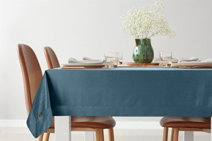 Tablecloth 85 x 85 Decorative Velvet Navy Blue