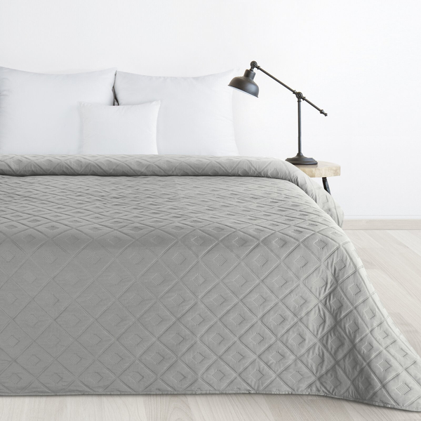 Narzuta 200 x 220 Design Pikowana Alara6 Srebrny