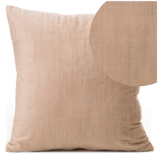 Poszewka 40 x 40 Dekoracyjna Velvet Marsala Beż