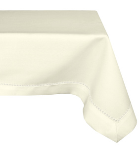 Stain Resistant Tablecloth with Moiré 240_Cream 140x220