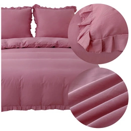 Bedding 220 x 200 3 pcs Cotton with Ruffles Lynda 05
