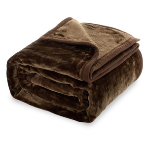 Blanket 160 x 200 Acrylic Solid Warm Yasemin 03