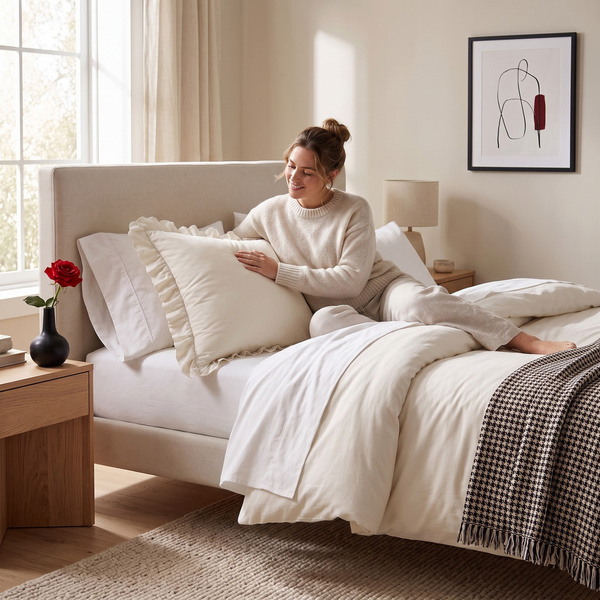 Poszewka 70 x 80 z Falbaną Luxury Jowita 04