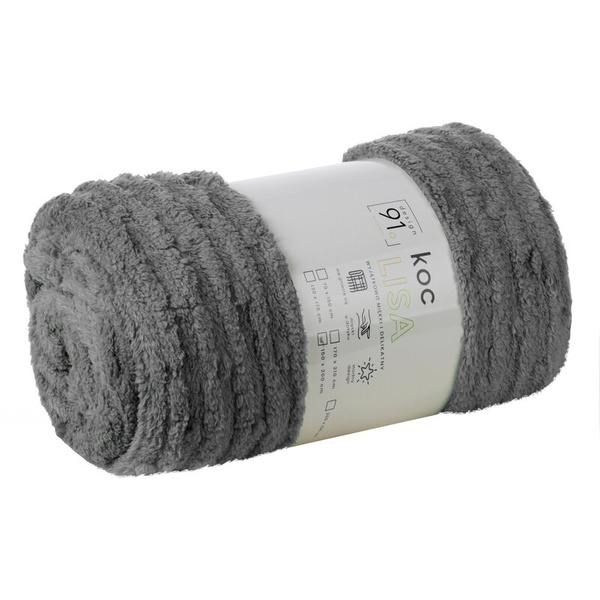 Koc 170 x 210 Mikrofibra Tłoczona Lisa Stal