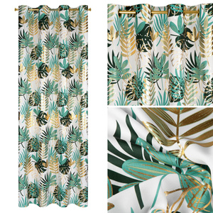 Curtain 140 x 250 Decorative Przel Malta Ziel+Zł
