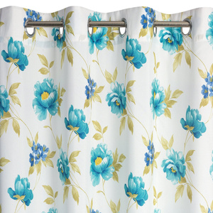 Curtain 140 x 270 Decorative Alma White+Blue