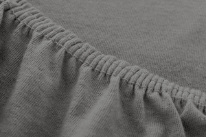 Prześcieradło Jersey z Gumką 041_D Antracytowy 120x200