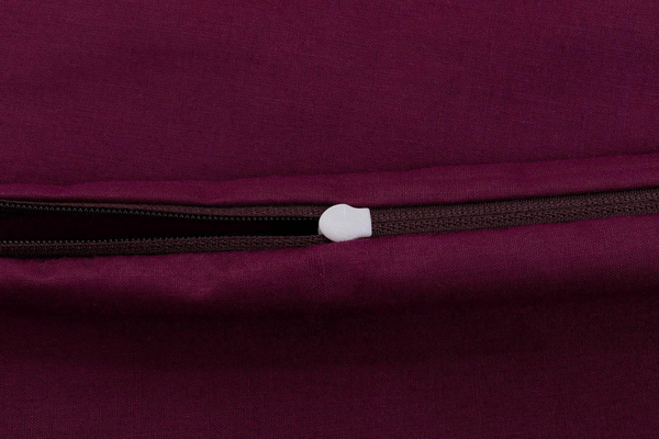 Cotton pillowcase 40 x 60 Solid Ola Maroon Maroon