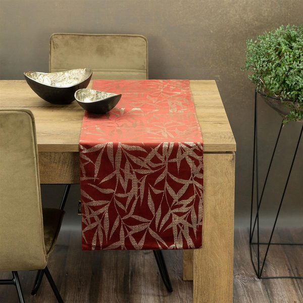 Bieżnik 35 x 140 Dekoracyjny Velvet Blink15 Cegla