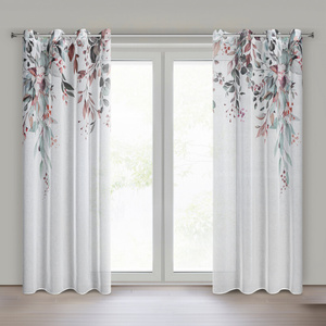 Curtain 140 x 260 Decorative 2 pcs Meg White+Green