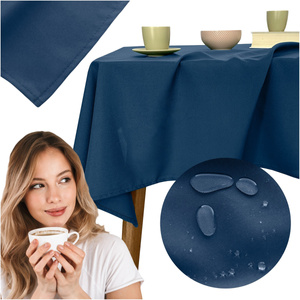 Tablecloth 120x220 Stain-Resistant Surbo Navy Blue