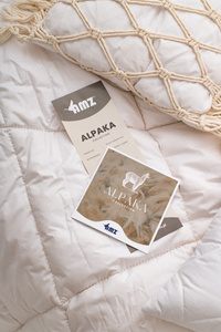 Kołdra 135 x 200 Letnia Natural Alpaka Biel