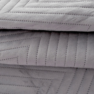 Bedspread 170 x 210 Herringbone Velvet Caden 02