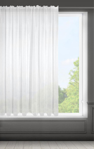 Lucy Decorative Curtain on Tape 300 x 160 White