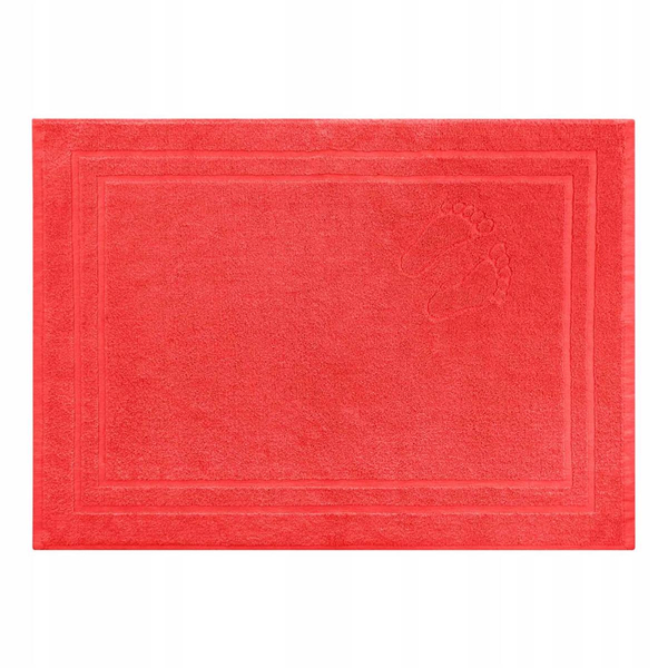 50 x 70 Bathroom Rug Cotton Mondo Red
