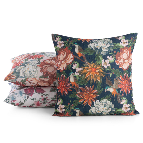 Poszewka 45 x 45 Dekoracyjna Flore 5 J. Zielony