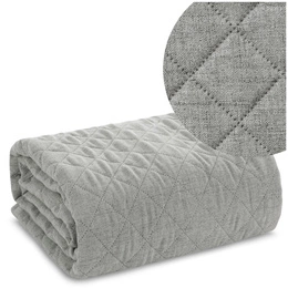 Bedspread 170 x 210 Quilted Len1 Steel