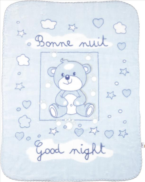 Kocyk 80 x 100 Dzięciecy Akrylowy Shell Nieb 02