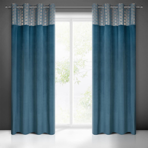 Curtain 140 x 250 Decorative Velvet Elen No+Grey