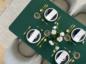 Tablecloth 120x200 Stain-Resistant Surbo Bottle Green