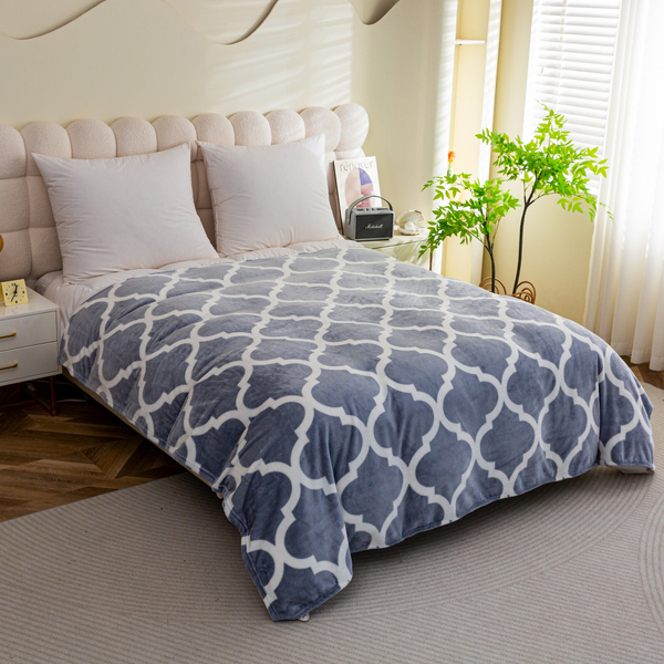 Koc 160 x 200 Mikrofibra Gładka Inger 07