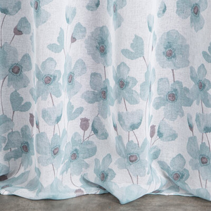 Curtain 140 x 250 Decorative Andrea Bia+Turquoise