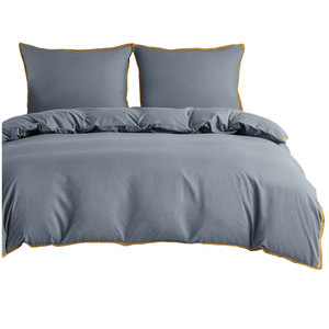 Bedding set 200 x 220 3pcs Smooth with Lace Brandon 08