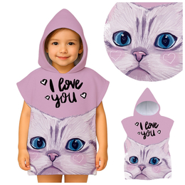 Ręcznik Kąpielowy 60 x 120 Kapturek Ponczo 52