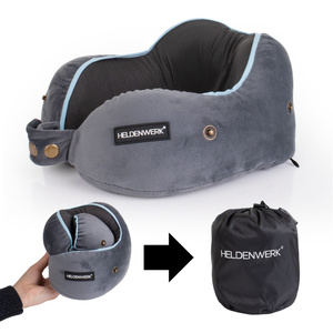 Poduszka Podróżna Rogal Memory z Kapturem Comfy 01