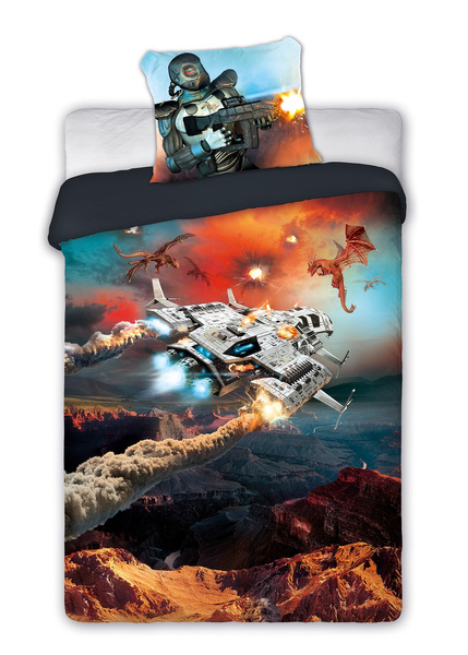 Pościel Młodzieżowa nr 429 Gamer 140x200NP 2 części 70x90
