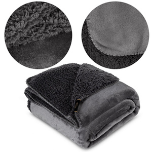 Koc 70 x 160 Mikrofibra Dwustronny Tedy Stal