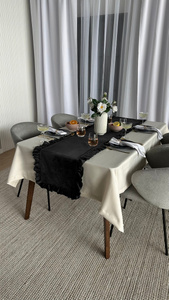 Table Runner 40 x 180 Decorative with Ruffles Ligia 10