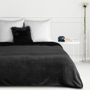 Blanket 70 x 160 Microfiber Two-Sided Tedy Black