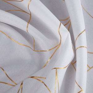 Curtain 140 x 250 Decorative Evi White + Gold