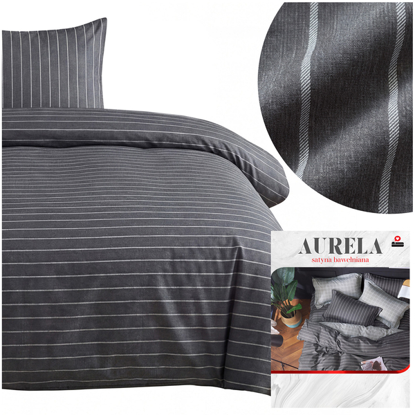 Pościel 140 x 200 2cz Satyna Bawełniana Aurela 03