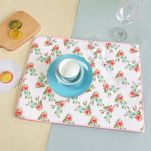 38 x 51 Dish Drying Mat Rose