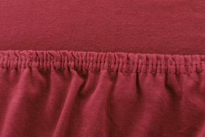 Jersey sheet with elastic 019_D Maroon 90x200