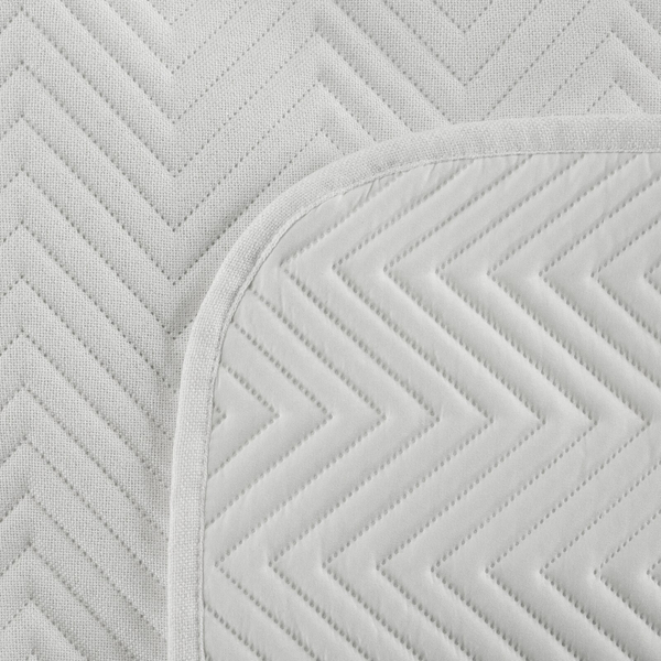 Bedspread 170 x 210 Quilted Len3 White