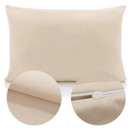Cotton pillowcase 40 x 60 Uniform Ola Beige Beige