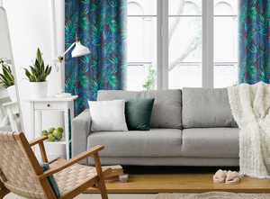 Curtain 140 x 250 Decorative Design91 Palms 01