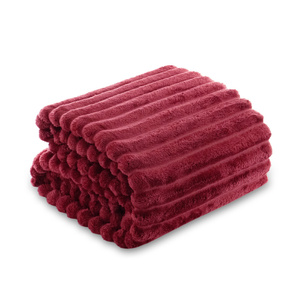 Blanket 160 x 200 Microfiber Stamped Stripes Nuvio 12