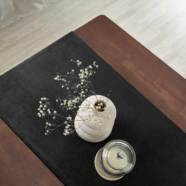 Runner 60 x 120 Decorative Velvet Soft Black