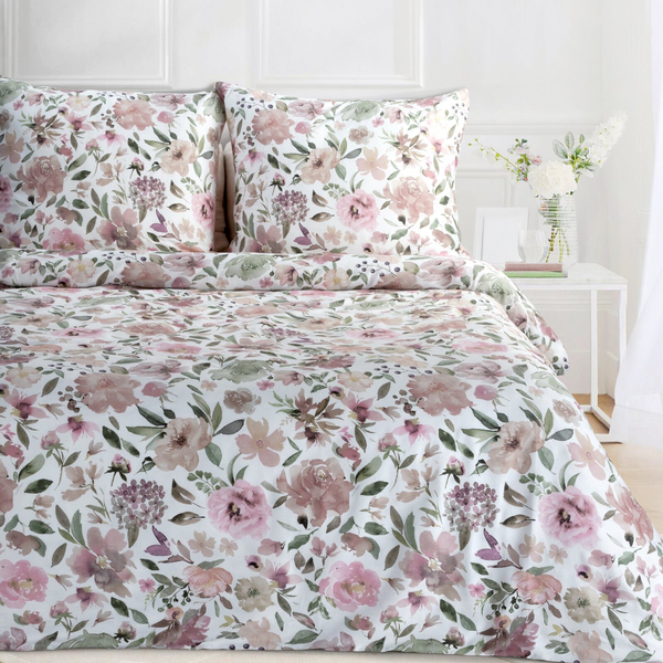 Pościel 220 x 200 3cz Satyna Bawełniana Spring 57