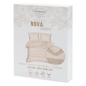 Pościel 220 x 200 3cz Satyna Bawełniana Retro5 B