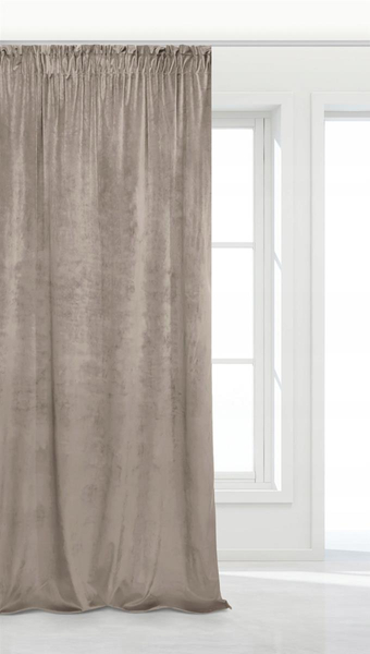 Zasłona 140 x 270 Dekoracyjna Velvet Soft C.Beż