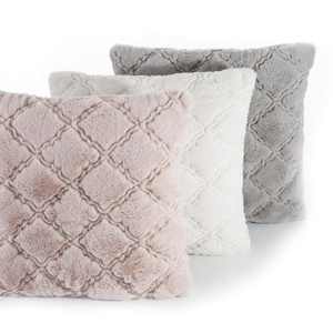 Poszewka Futrzana Gian 45 x 45 Jasnoróżowy