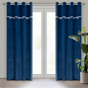 Curtain 140 x 250 Children's Eyelets Car1 Navy Blue